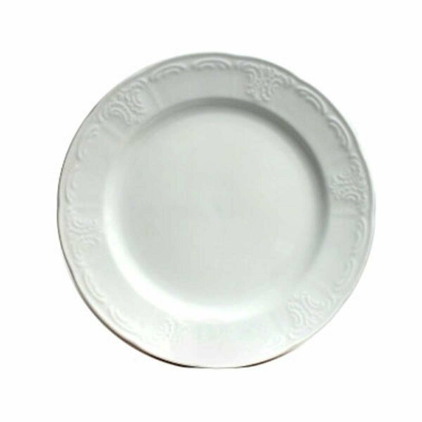 Tuxton China Chicago 6 in. Plate - Porcelain White - 3 Dozen CHA-060